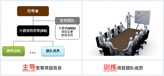 主導黑帶項目改善/訓練項目團隊成員