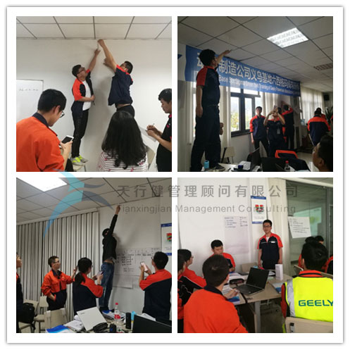 吉利動力制造系統2019年8大基地六西格瑪綠帶研修項目在義烏基地培訓現場 吉利動力制造系統2019年8大基地六西格瑪綠帶研修項目在義烏基地培訓現場